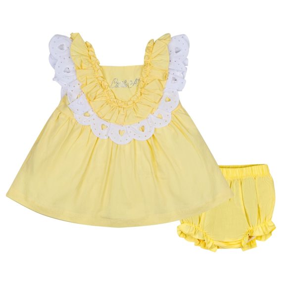 LITTLE A - Josephine Pastel Hearts Poplin Dress - Lemon Supply