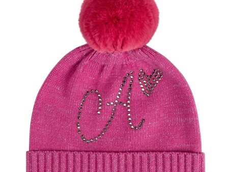 A DEE - Star Love Tamson Knitted Pom Pom Hat - For Discount