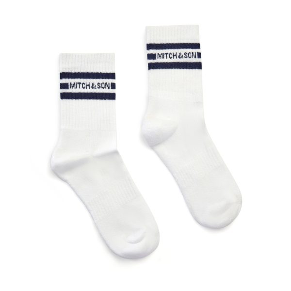 MITCH & SON - Harlem JNR Socks - Blue Navy on Sale