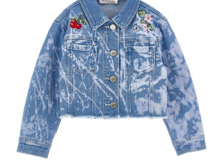 MONNALISA - Alice In Wonderland Denim Jacket - Blue Online