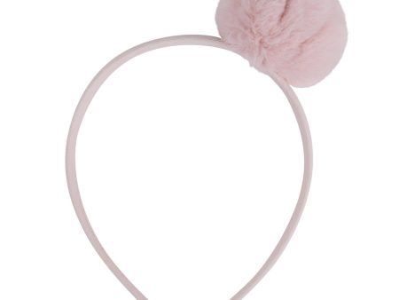 A DEE - Abstract Teddy Sawyer Pom Pom Hairband - Baby Pink For Cheap