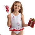 MEIA PATA -  Snowman Print Acapulco Swimsuit - Whitek For Discount