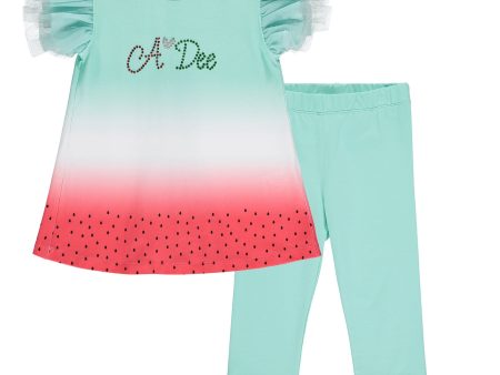 A DEE - Emelia Ombré Legging Set - Mint Online