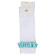 A DEE - Orlena Ocean Pearl Stripe Frill Knee High Socks - White Online now