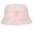 A DEE - Abstract Teddy Sylvia Faux Fur Bucket Hat - Baby Pink Cheap