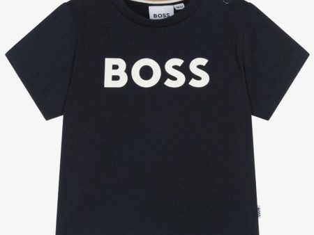 BOSS - Toddler Mini Me T-Shirt -  Navy Discount