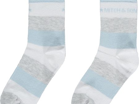 MITCH & SON - Nevada 2 Pack Socks - Sky Blue For Discount