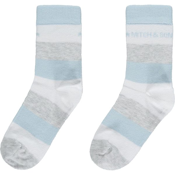 MITCH & SON - Nevada 2 Pack Socks - Sky Blue For Discount