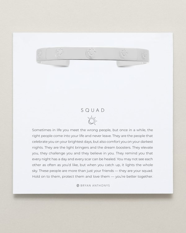 Squad Engraved Cuff Online now