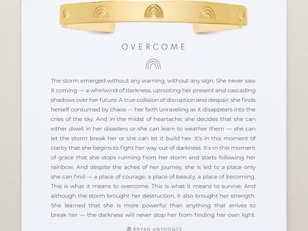 Overcome Engraved Cuff on Sale