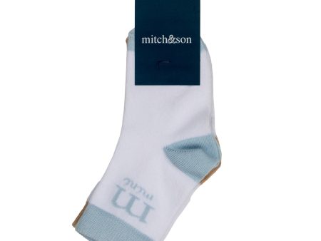 MITCH & SON - Sterling Sandy Shores 2 Pack Socks - White on Sale