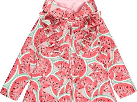 A DEE - Emelye Watermelon Raincoat - Red Hot on Sale