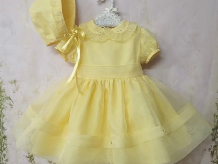 BLUEBELLS - Trixabelle Easter Organza Dress & Bonnet - Lemon Supply