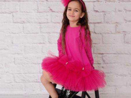 Daga - Be Happy Bow Tutu Dress - Pink Supply