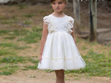 ABUELA TATA - Ceremony Lace Luna Puffball Dress - Cream on Sale