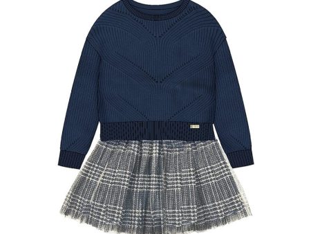 MAYORAL - Knit Dress - Blue Online Sale