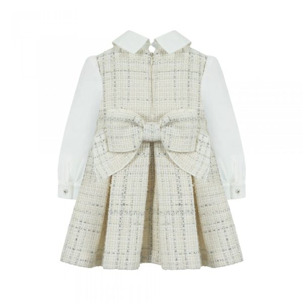 LAPIN HOUSE - Tweed Blouse Dress - Cream Cheap