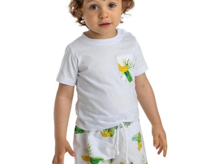 MEIA PATA - Tropical T-Shirt - White Fashion