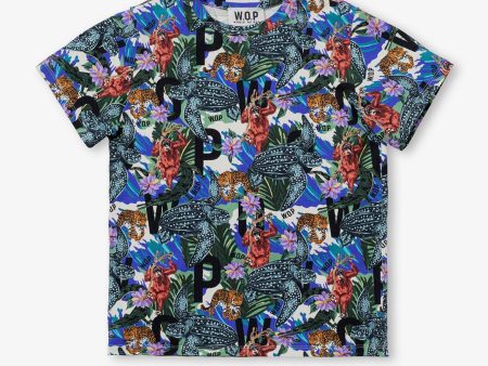 WOP - Animal Lover Jungle T Shirt  - Patterned Online