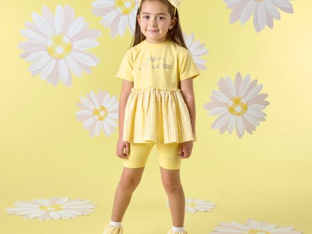 A DEE - Diana Daisy Dreamer Seersucker Cycling Short Set - Sweet Lemon For Cheap