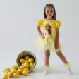 Daga - Sunny Lemons Tulle Jersey Dress - Yellow Online Hot Sale