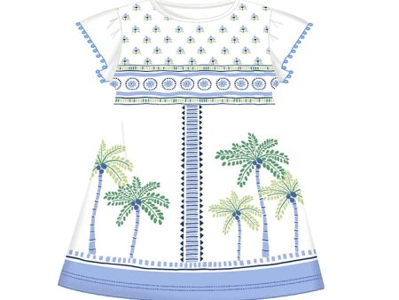 MAYORAL - Palm Tree Dress - Indigo For Cheap