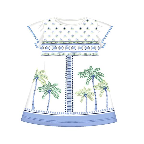 MAYORAL - Palm Tree Dress - Indigo For Cheap