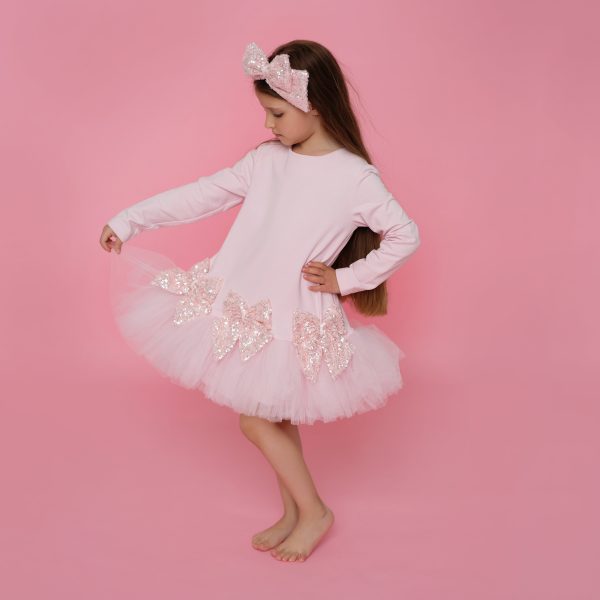 Daga - Dancing Queen Bow Tutu Dress - Pink Supply