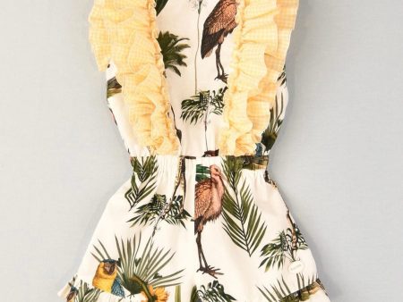 COCOTE - Safari  Playsuit - Yellow Cheap