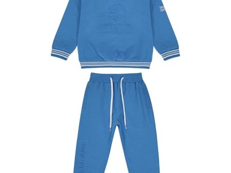 MITCH & SON - Compass Tracksuit - Brilliant Blue Discount