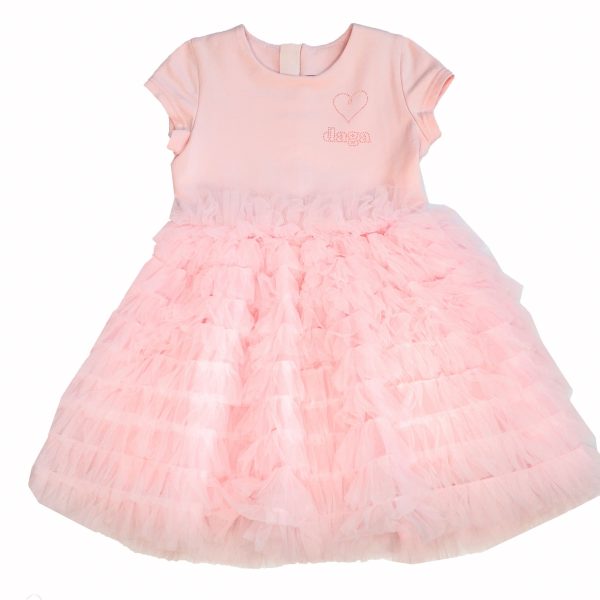 Daga - Ceremony & Elegant Ruffle Dress - Pink Cheap