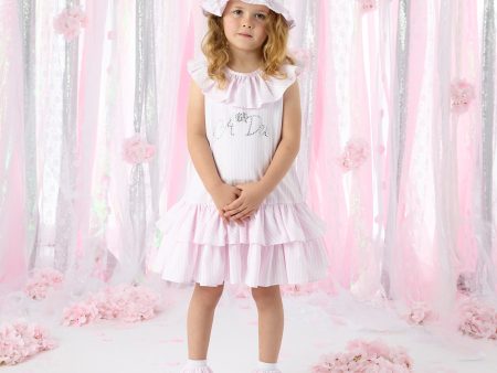 A DEE - Celeste Heavenly Hydrangea Seersucker Dress - Pink Blossom Online