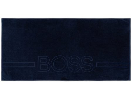 HUGO BOSS - Towel - Navy Cheap