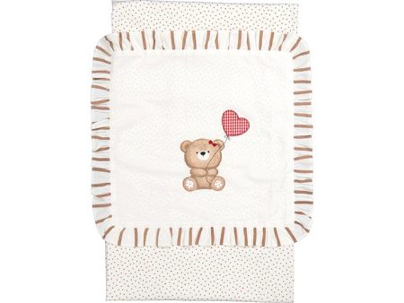 MAYORAL - Baby Bear Frill Heart Blanket - Natural Online Hot Sale