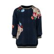 LAPIN HOUSE - Teddy Rose Jumper Dress - Navy For Cheap