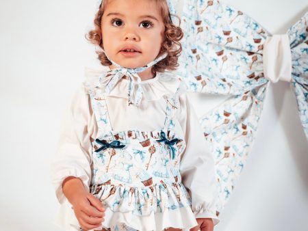 BABINE - Cinderella  Romper & Bonnet Set - Cream For Cheap