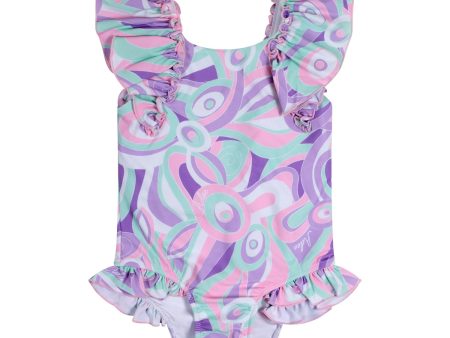 A DEE - Dori Popping Pastels Print Swimsuit - Lilac Online Hot Sale