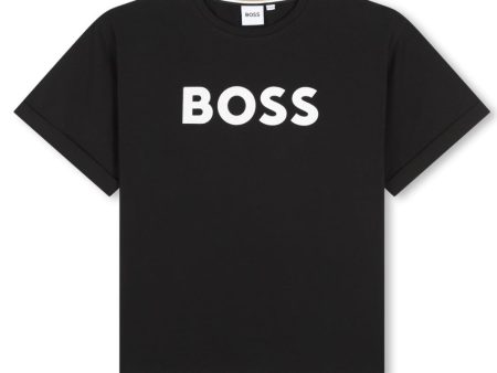 BOSS - Toddler Logo T-Shirt -  Black Supply