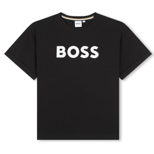 BOSS - Toddler Logo T-Shirt -  Black Supply