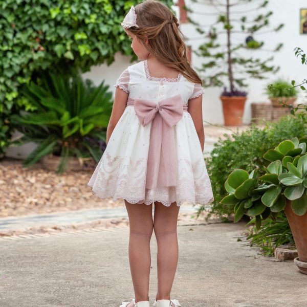 ABUELA TATA - Ceremony Lace Puffball Dress - Pink Discount