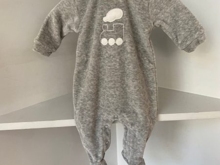 Coccode -  Train Babygrow - Grey Fashion