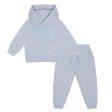 MITCH & SON - Alex Melange Hoody Tracksuit - Pale Blue Hot on Sale