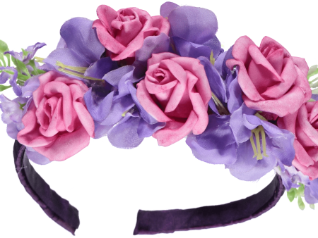 PICCOLA SPERANZA - Flower Hairband - Purple For Sale