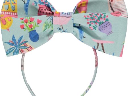 A DEE - Uana La Isla Bonita Bow Hairband- Aqua Discount