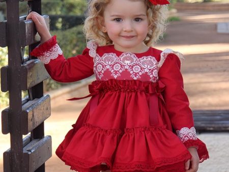 LA AMAPOLA - Caperucita Baby Dress  - Red For Discount