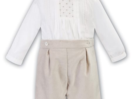 SARAH LOUISE -  Smock Short Set - Ivory For Discount