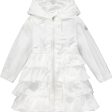 A DEE - Frill Hooded Jacket - White Online