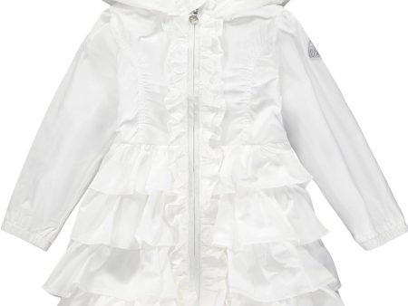 A DEE - Frill Hooded Jacket - White Online