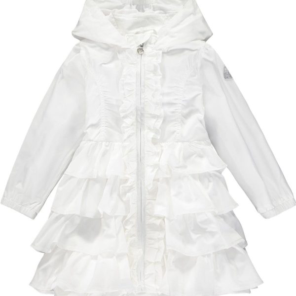 A DEE - Frill Hooded Jacket - White Online