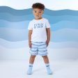 MITCH & SON - Frank Beyond Blue T Shirt & Swim Short Set - Sky Blue Discount